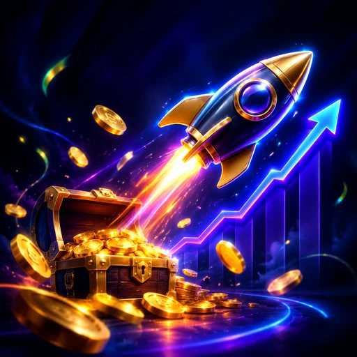 Gráfico de multiplicador de um jogo de crash em ascensão